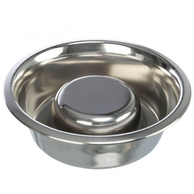 Trixie Slow Feeding Edelstahlnapf - 0,6 l/ø 17 cm